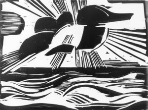 H.Stegemann、太陽、雲 作： Heinrich Stegemann