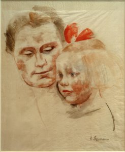 子供を持つ母（アンナとケイトヴェルナー） 作： Heinrich Stegemann