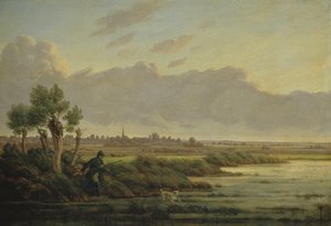 Winterhude、1834年のアルスターで 作： Heinrich Stuhlmann