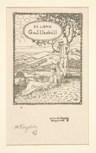 ブックプレート 作： Heinrich Vogeler