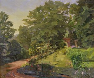 バラ園 作： Heinrich Wilhelm Truebner