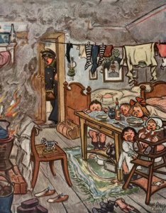 ねえ、子供たち！あなたは一人にしておくことはできません！ 作： Heinrich Zille