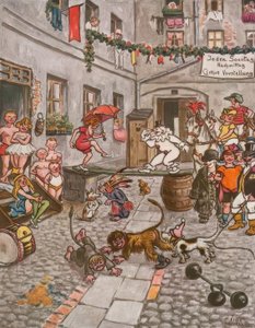 裏庭のサーカスゲーム-ジル 作： Heinrich Zille