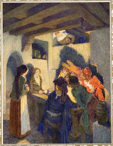 パブ、ハンスクリスチャンアンデルセン著 『テイルズオブフォーチュンゴロッシュオブフォーチュン』。 1911 作： Heinrich and Urban Lefler