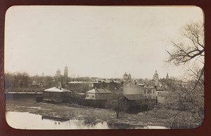 第一次世界大戦：「1914年から1916年にかけてのドイツ軍侵攻時のウクライナ。スミーの風景（モノクロ写真 作： Heldenfriedhof Dsessentniki (attr. to)