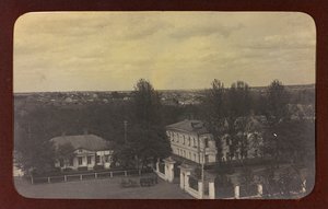 第一次世界大戦：「1914-1916年、ドイツ軍の侵攻下にあるウクライナ。ある都市の風景（モノクロ写真 作： Heldenfriedhof Dsessentniki (attr. to)