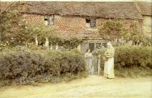 ハスルミアのコテージ 作： Helen Allingham