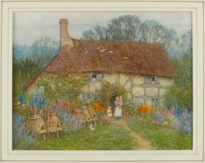 サリーコテージ、1880 作： Helen Allingham