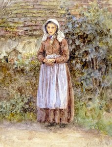 ウィトリーの農民（水彩画） 作： Helen Allingham