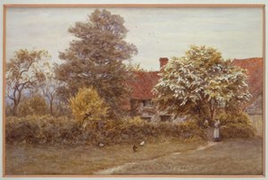 ブレイクの家、ハムステッドヒース 作： Helen Allingham