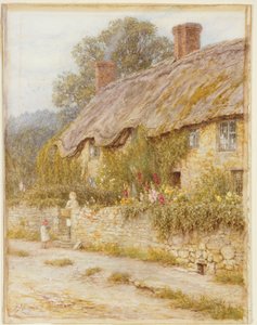 ウェルズ近くのコテージ、サマセット 作： Helen Allingham