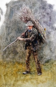 マスター・ハーディー（Witleyの庭師 作： Helen Allingham