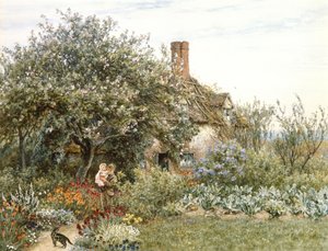 ハンブルドンの近く 作： Helen Allingham