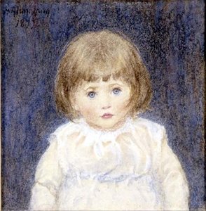 1歳の誕生日（水彩画） 作： Helen Allingham