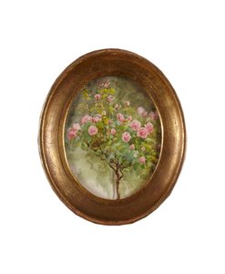 ローズブッシュ（水彩・紙 作： Helen Allingham
