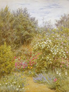 サリーガーデンのバラ（紙にトイレ） 作： Helen Allingham