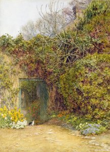 The Kitchen Garden, Farringford（水彩・ボディカラー・紙
