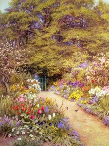 The Kitchen Garden, Farringford 作： Helen Allingham