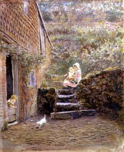子猫 作： Helen Allingham
