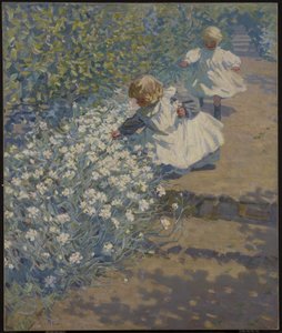 花摘み、1912年頃 作： Helen Galloway McNicholl