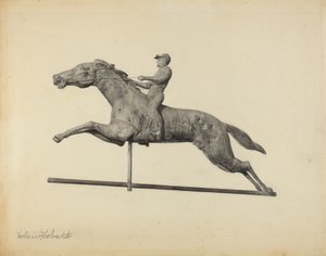 馬とライダーの風見鶏 作： Helen Hobart