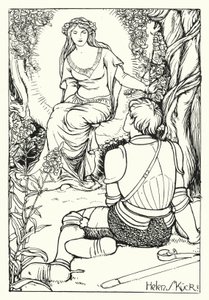 壮麗な騎士の幻影（エングレービング 作： Helen S. Kuck
