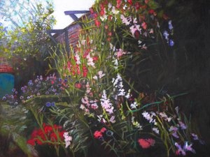 Walled Garden、2020年（ボードにアクリル） 作： Helen White