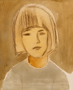 少女の肖像 作： Helene Schjerfbeck