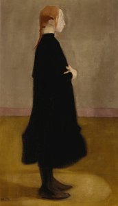 スクールガールII、1908年。 作： Helene Schjerfbeck