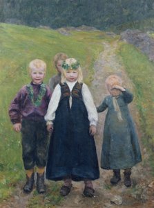 小さな子供の結婚式の行列 作： Helga Ring Reusch