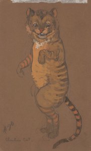 チェシャ猫（『アリス・イン・ワンダーランド』の衣装デザイン、1915年） 作： Henderson, William Penhallow