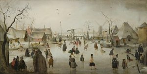 オランダ：村でのアイス・エンターテイメント アイス・シーン