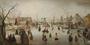 村のアイススケート 作： Hendrick Avercamp