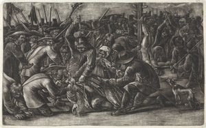 デ ウィット兄弟の遺体の切断、1672 年 作： Hendrick Danckerts