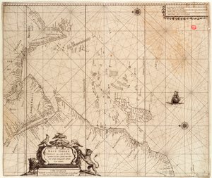 アフリカ、インド、スリランカの地図 1680年頃（版画） 作： Hendrick Doncker