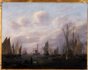ポートエントランス、1700 作： Hendrick Dubbels