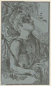 荒野の洗礼者ヨハネ 作： Hendrick Goltzius (attributed to)