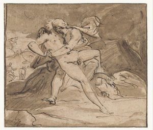 木星がイオを抱く 作： Hendrick Goltzius (school of)