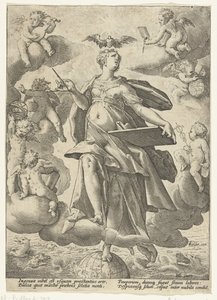 芸術の寓意 作： Hendrick Goltzius (workshop of)