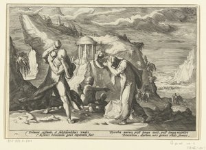 デウカリオンとピュラが新たな人類を生み出す Ovid