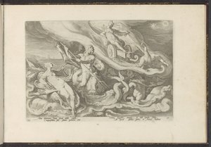 テティスとオケアノスに文句を言うジュノ Ovid