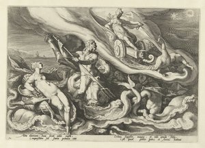 テティスとオケアノスに文句を言うジュノ Ovid
