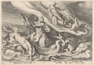 テティスとオケアノスに文句を言うジュノ Ovid