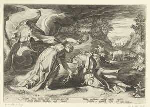 ジュノはカリストを熊に変える Ovid