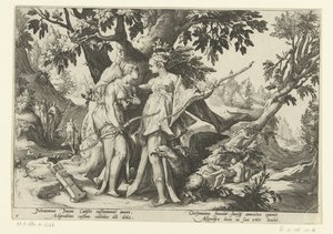 木星はダイアナに扮してカリストを誘惑する Ovid