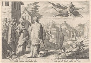 メルクリウス・エン・ヘルセ Metamorfosen van Ovidius (シリーズタイトル) 作： Hendrick Goltzius (workshop of)