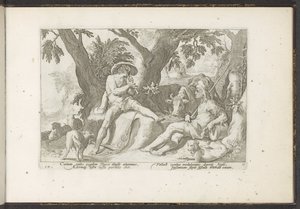 アーガスのためにフルートを吹くマーキュリー Ovid