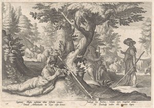 マーキュリーがバトゥスを石に変える Ovid