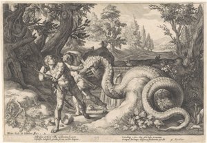 ドラゴンにむさぼり食われたカドモスの仲間たち Ovid