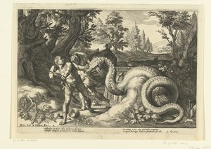 ドラゴンにむさぼり食われたカドモスの仲間たち Ovid